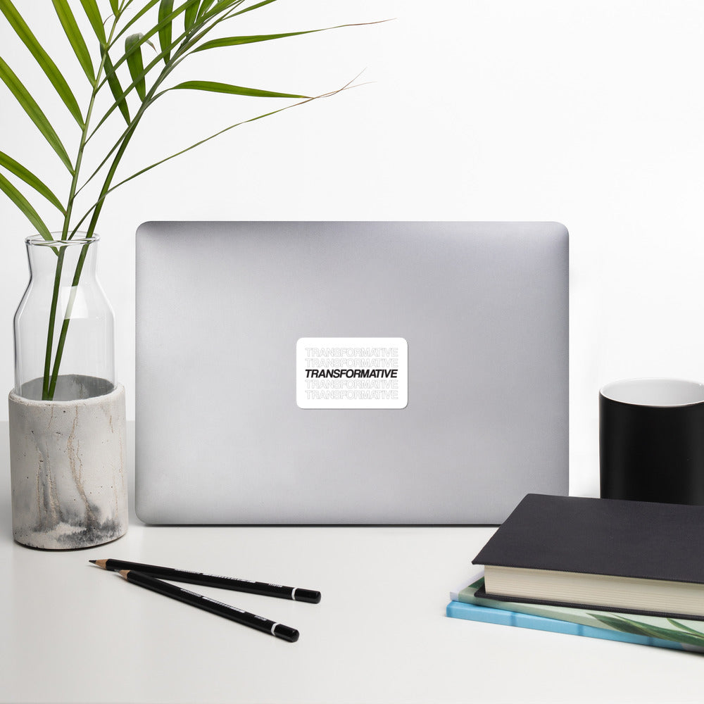 Transformative - Sticker (Black)