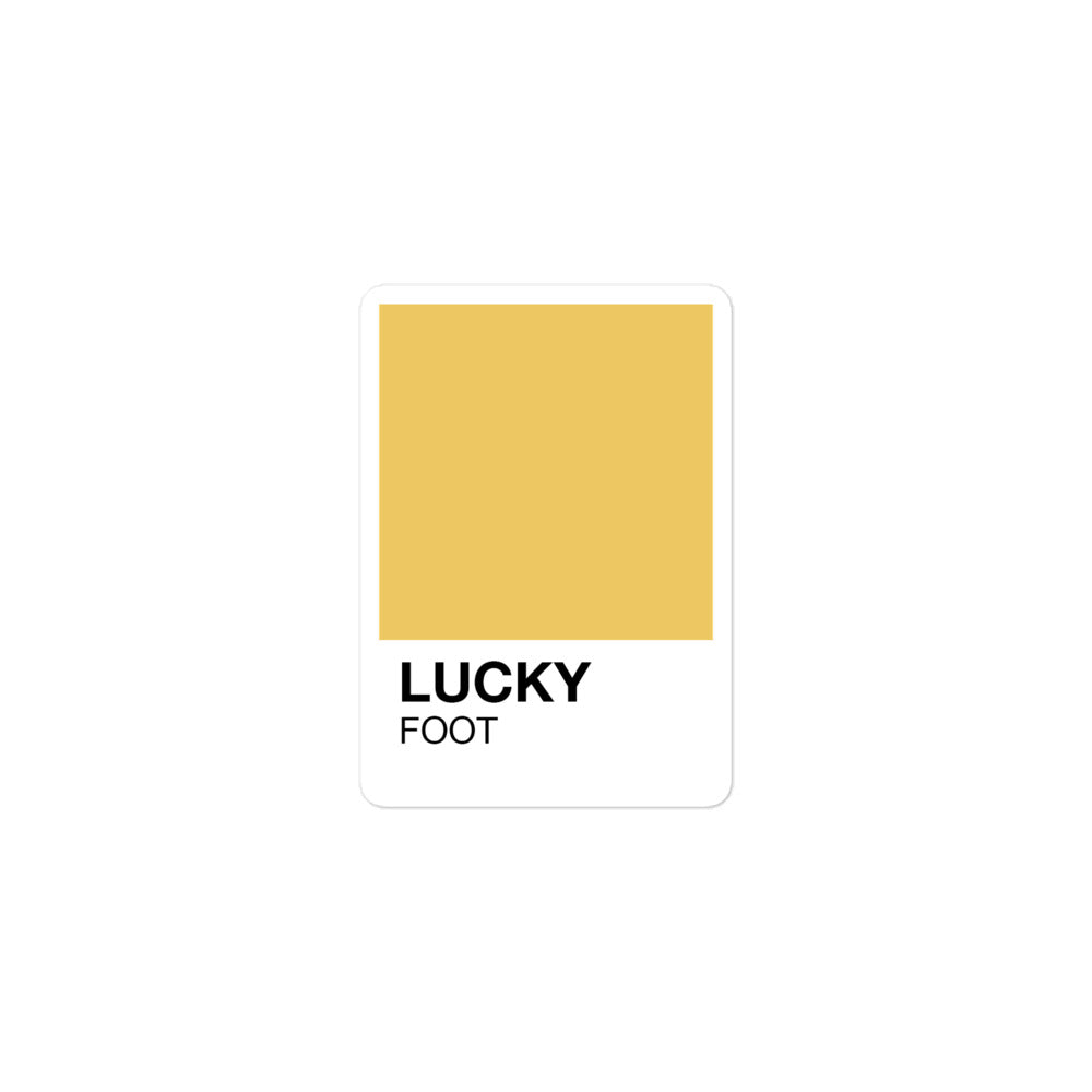 Lucky Foot Pantone - Sticker