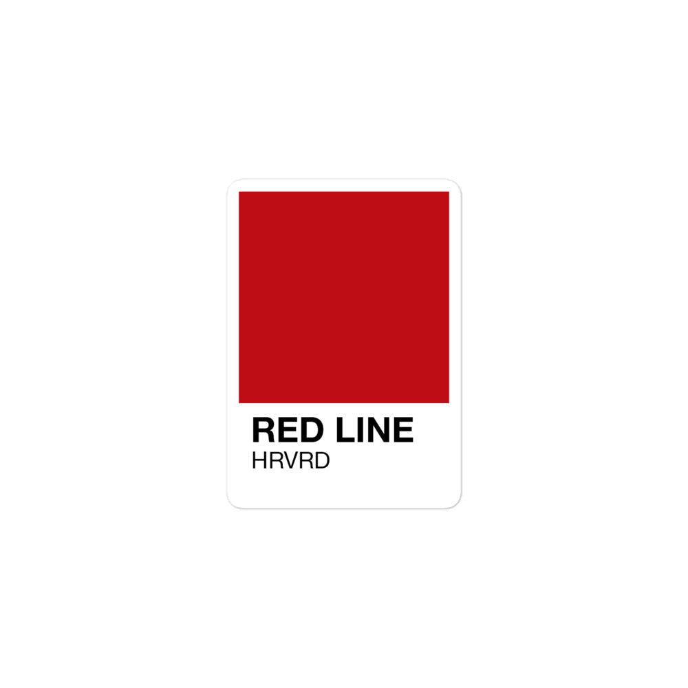 Red Line Pantone - Sticker