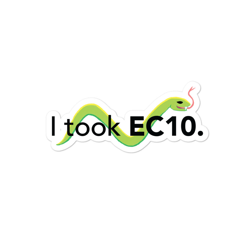 I took EC10 - Sticker