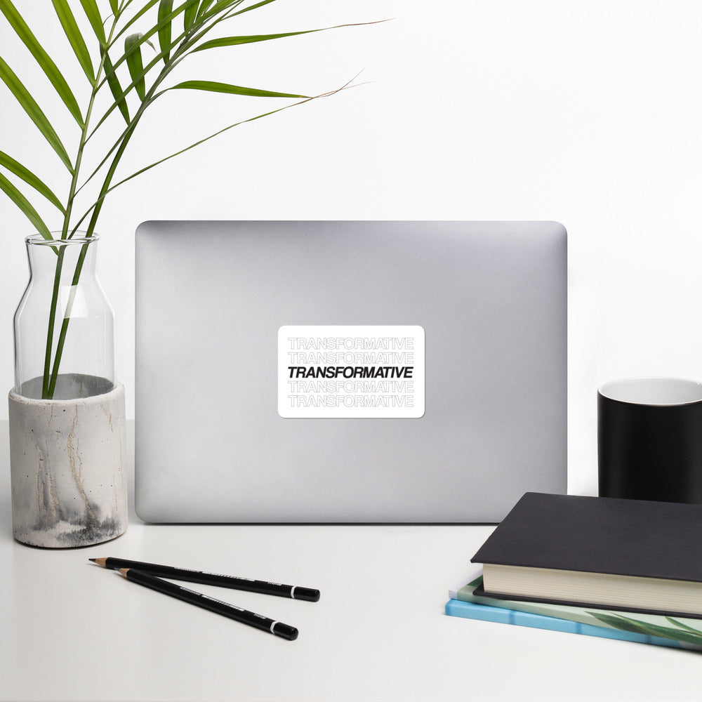 Transformative - Sticker (Black)