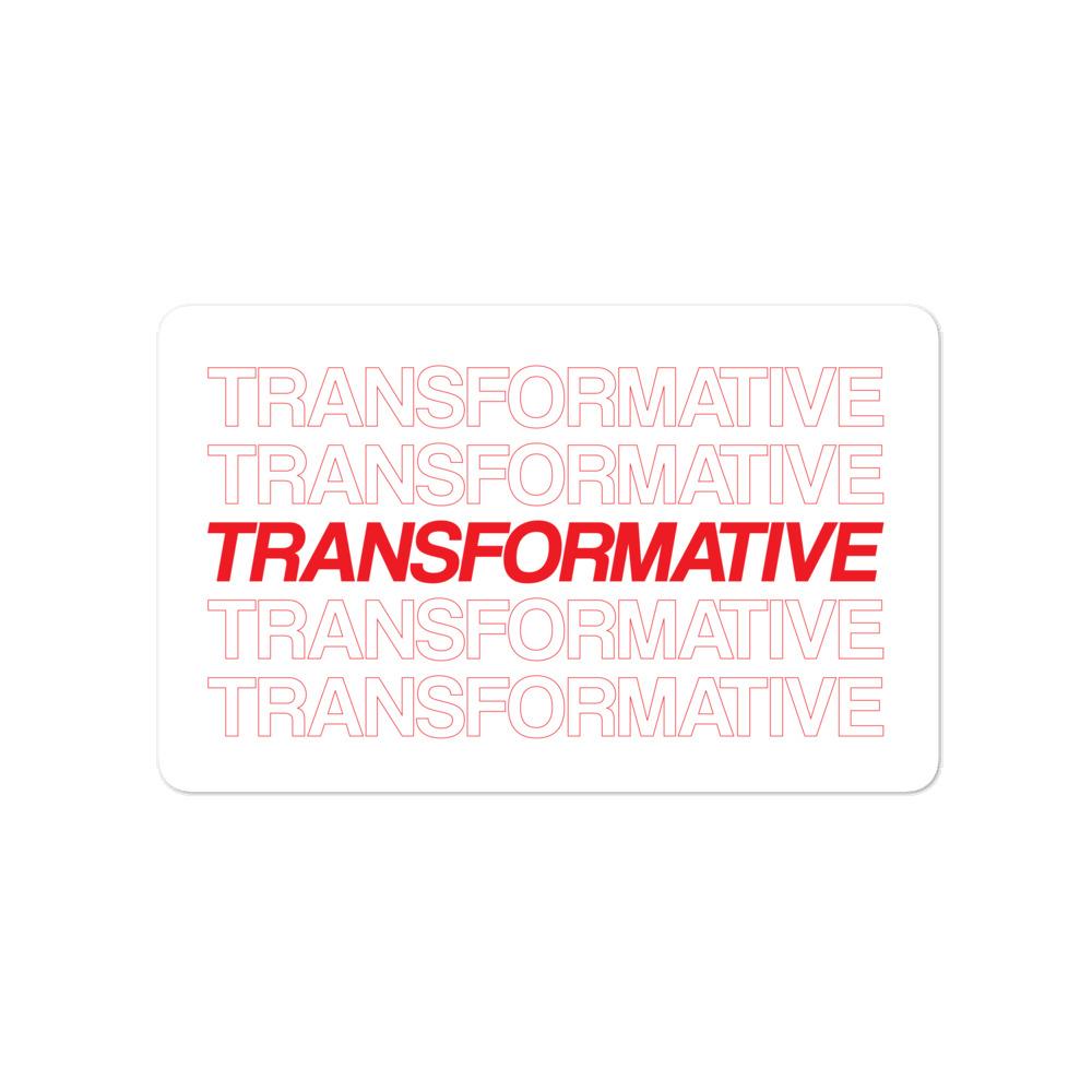Transformative - Sticker (Red)