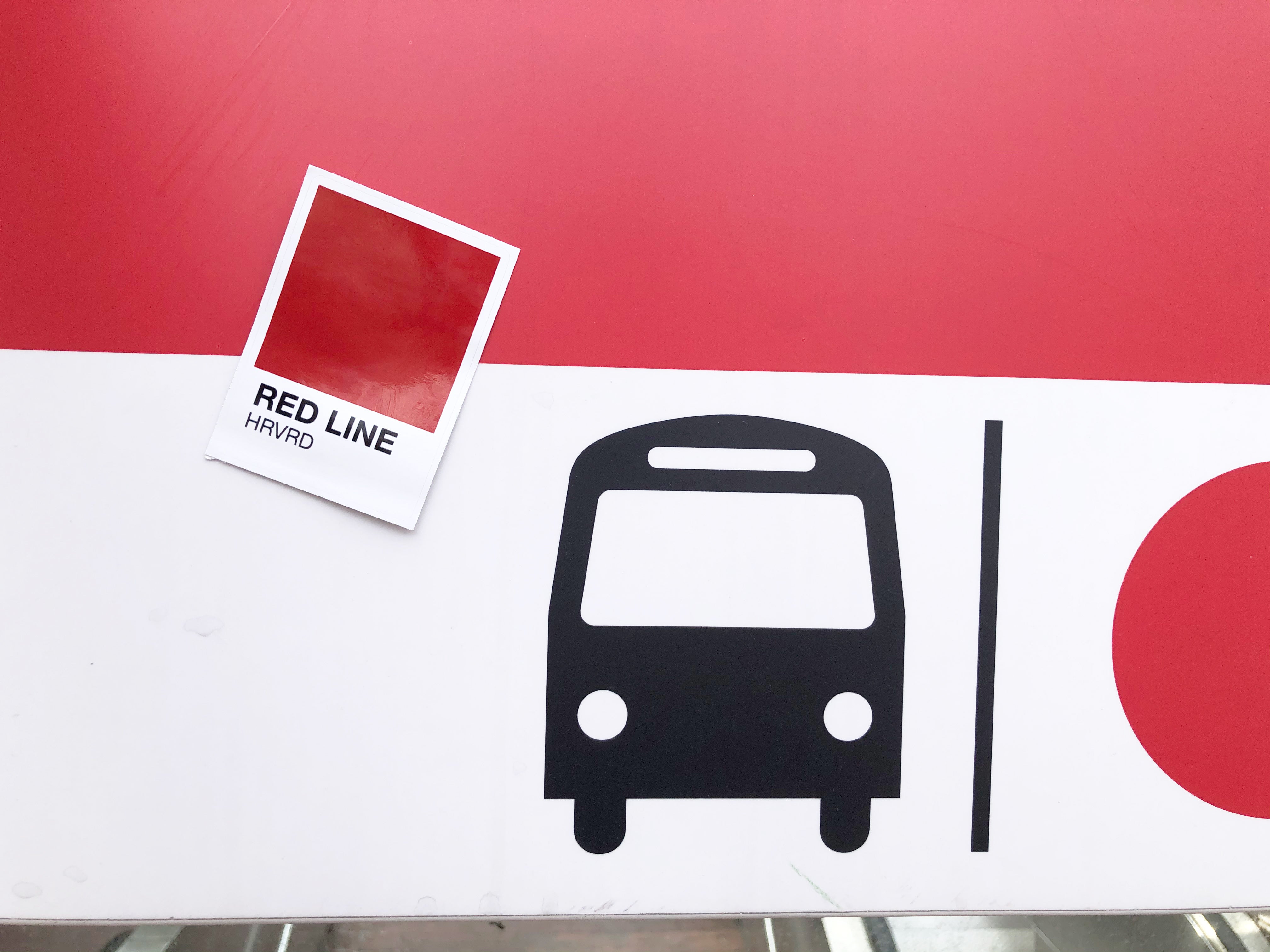 Red Line Pantone - Sticker – MY HRVRD MERCH
