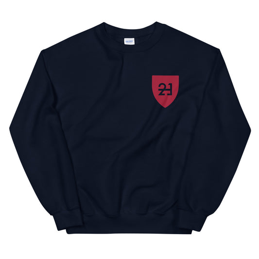 H21 Block - Crewneck (Grey) (Navy)